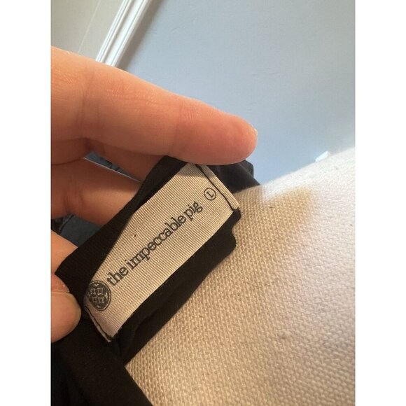 Anthropologie The Impeccable Pig Black Dress With Oversized Ruffle Sleeves SZ L - Picture 10 of 15